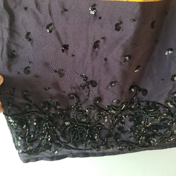 Anthropologie Maeve Silk Yellow Road Midi Skirt Small - Picture 7 of 16